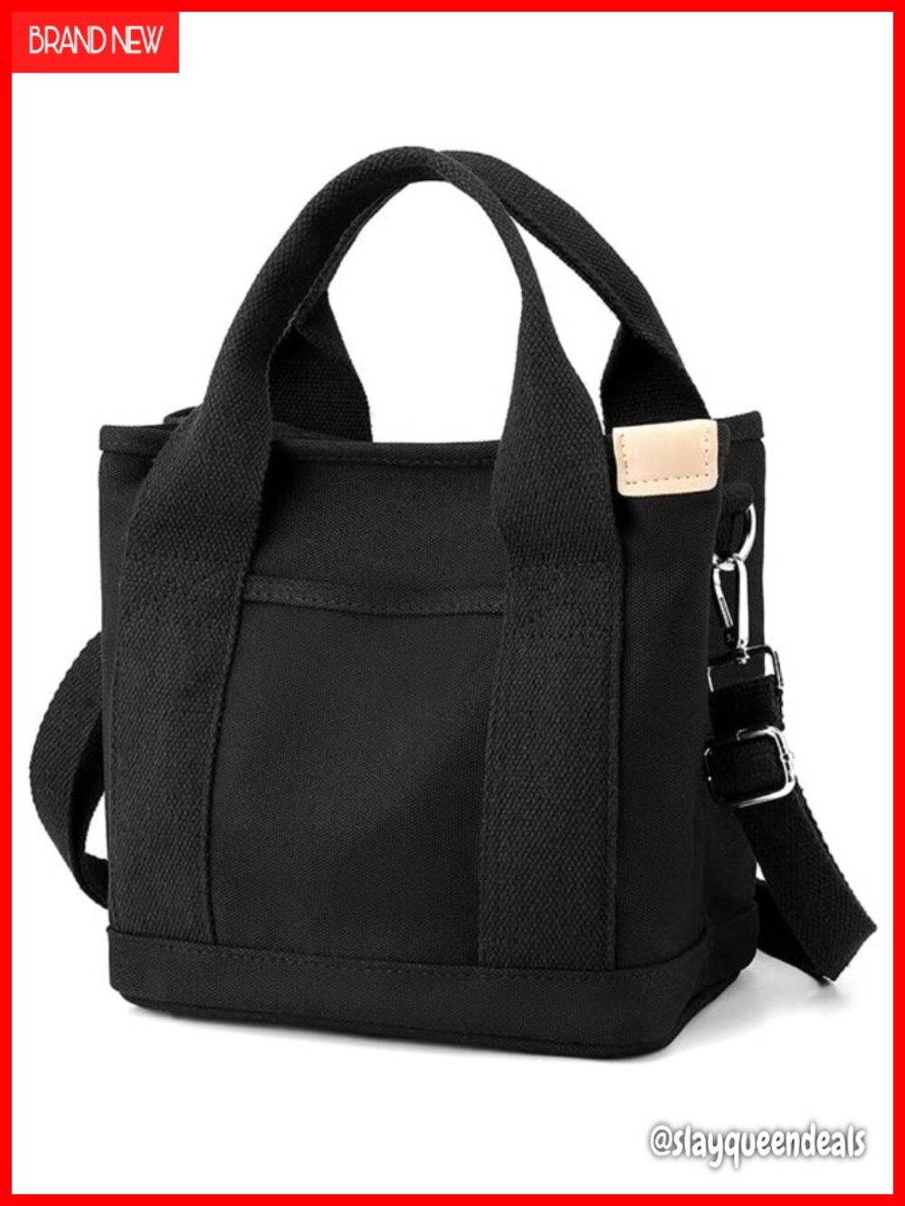 Small Canvas Zipper Tote Bag Crossbody Shoulder Satchel Hobo